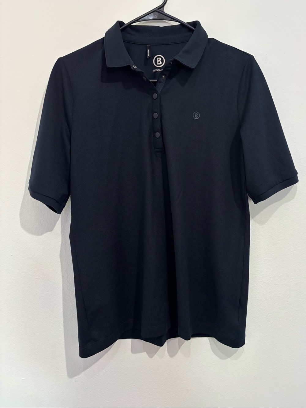 BOGNER Size 10 Black Polo